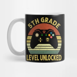 5th Grade Level Unlocked First Day of School Video Gamer Mug